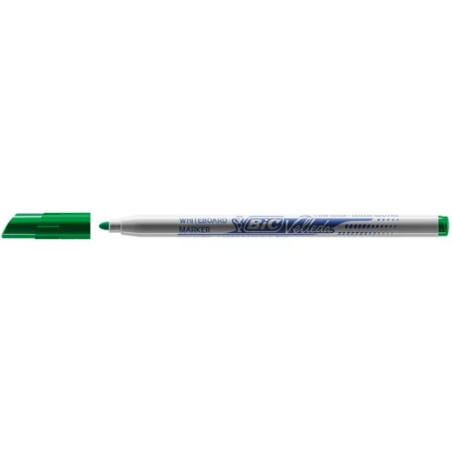 LOT de 24 Marqueur pour tableau blanc Bic Velleda 1721 - Pointe fine - Largeur de trait 1,5 mm - Effacement optimal - Vert