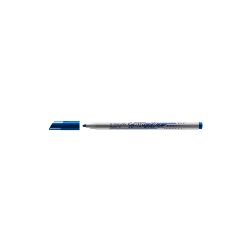 LOT de 24 Marqueur pour tableau blanc Bic Velleda 1721 - Pointe fine - Largeur de trait 1,5 mm - Effacement optimal - Bleu