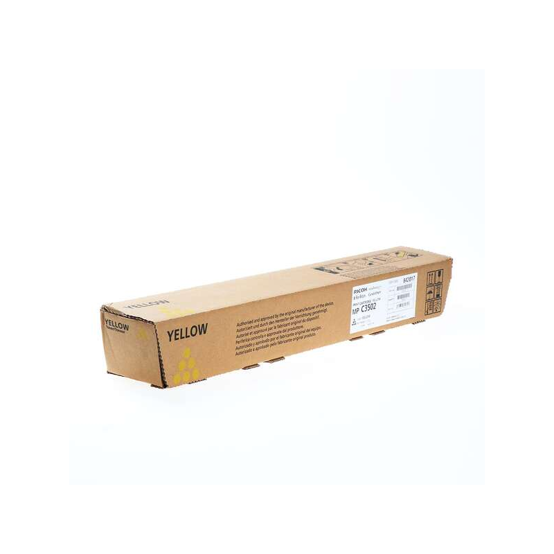 Ricoh Aficio MPC3502 MPC3002 Cartouche de toner jaune d'origine - 842017