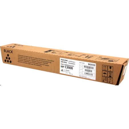 Ricoh Aficio MP-C2500/MP-C3000 Cartouche de toner noir d'origine - 888640/888636/842030