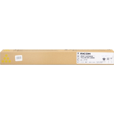 Ricoh Aficio MP-C2500/MP-C3000 Cartouche de toner jaune d'origine - 888641/888637/842031