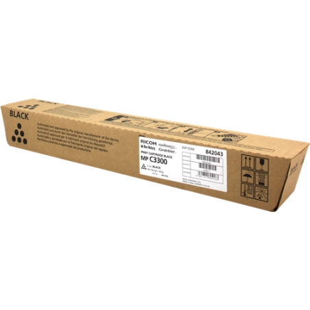 Ricoh Aficio MP-C2800/MP-C3300 Cartouche de toner noir d'origine - 841124/842043