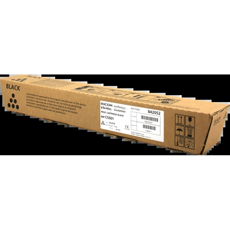 Ricoh Aficio MP-C4501/MP-C5501 Cartouche de toner noir d'origine - 842052/841583/841456