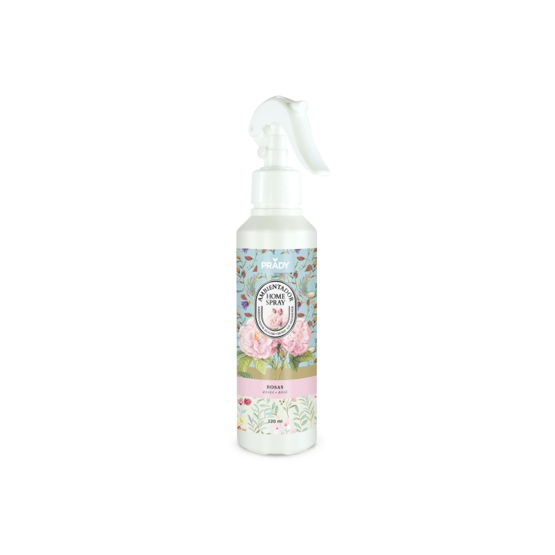 Spray désodorisant Prady Home Roses - Flacon de 220 ml - Flacon vaporisateur