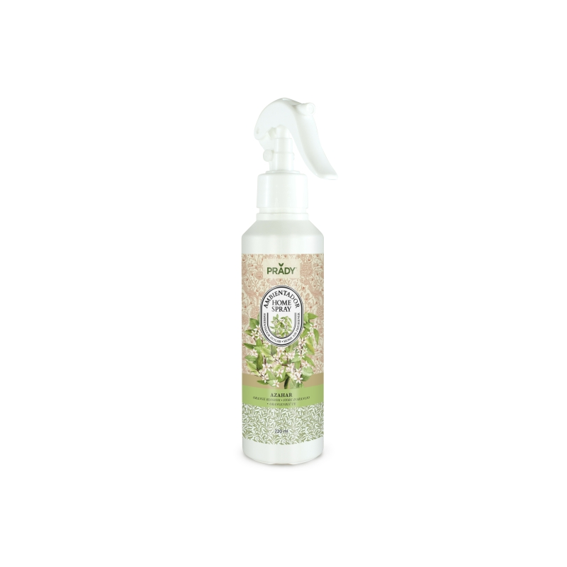 Spray désodorisant d'intérieur Prady Fleur d'oranger - Flacon de 220 ml - Flacon vaporisateur
