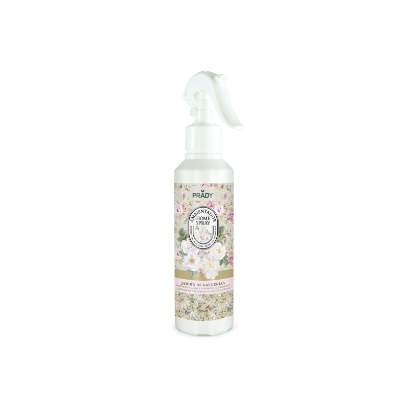 Désodorisant d'intérieur Prady Home Gardenia Garden - Flacon de 220 ml - Vaporisateur
