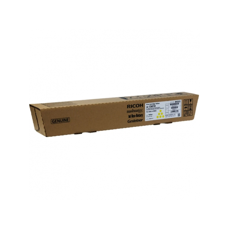 Cartouche de toner jaune originale Ricoh IMC4510/IMC5510/IMC6010 - 842531