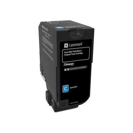 Lexmark CX725 Cartouche de toner cyan d'origine - 84C2HC0