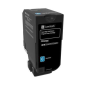Lexmark CX725 Cartouche de toner cyan d'origine - 84C2HC0