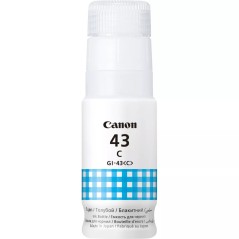 ✅ Canon Bouteille d'encre Canon GI43 cyan - GI43C/4672C001 couleur cyan en stock