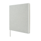 Livre d'or Finocam Jazz pour signatures - 80 feuilles - 250 x 250 mm - Papier ivoire 120 g/m² - Reliure en tissu - Gris