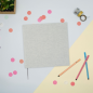 Livre d'or Finocam Jazz pour signatures - 80 feuilles - 250 x 250 mm - Papier ivoire 120 g/m² - Reliure en tissu - Gris