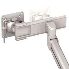 Fellowes Tallo Dual Monitor Arm - Bras pivotant à 270º - Système de ressort à gaz - Jusqu'à 9 kg - Couleur argent