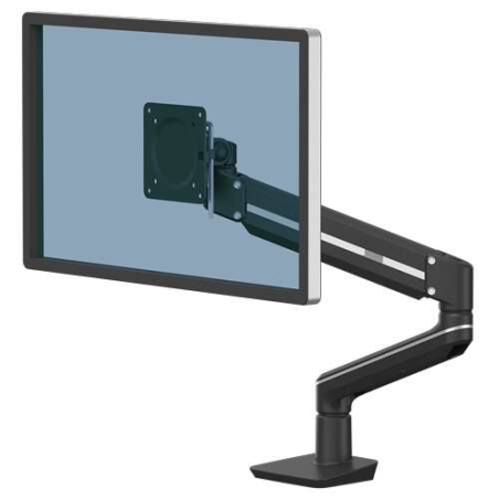 Fellowes Stem Arm for Single Monitor - Jusqu'à 9 kg - Réglable avec ressort à gaz - Couleur Noir