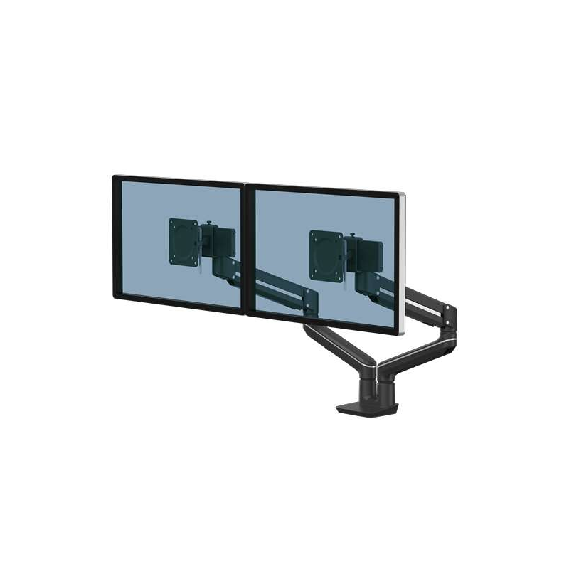 Fellowes Tallo Dual Monitor Arm - Bras pivotant à 270º - Système de ressort à gaz - Jusqu'à 9 kg - Couleur Noir