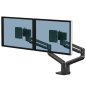 Fellowes Tallo Dual Monitor Arm - Bras pivotant à 270º - Système de ressort à gaz - Jusqu'à 9 kg - Couleur Noir