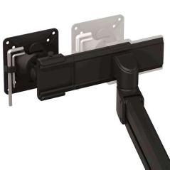 Fellowes Tallo Dual Monitor Arm - Bras pivotant à 270º - Système de ressort à gaz - Jusqu'à 9 kg - Couleur Noir