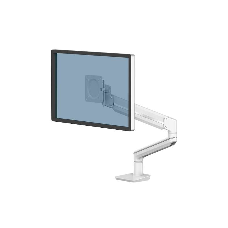 Fellowes Stem Arm for Single Monitor - Jusqu'à 9 kg - Réglable avec ressort à gaz - Couleur Blanc