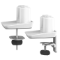 Fellowes Stem Arm for Single Monitor - Jusqu'à 9 kg - Réglable avec ressort à gaz - Couleur Blanc