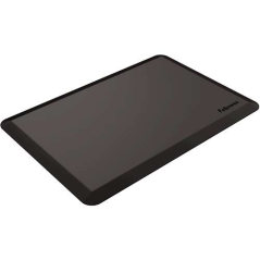 Fellowes Tapis anti-fatigue - Bords biseautés - Design ergonomique - Couleur noire