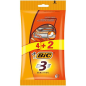 Bic Sensitive Lot de 3 Rasoirs Jetables 4+2 3 Lames - Bande Lubrifiante à l'Aloe Vera