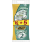 Bic Comfort 2 Pack de 10 + 5 Rasoirs Jetables Offerts