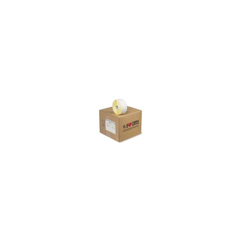 Zebra Z-Select 2000D, lot de 12 rouleaux d'étiquettes à transfert thermique d'origine, 51 x 25 mm - 2 580 étiquettes par rouleau