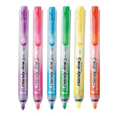 surligneurs rétractables Pentel six couleurs
