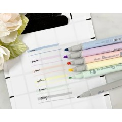 Marqueurs fluorescents double pointe Pentel Illumina Flex x6