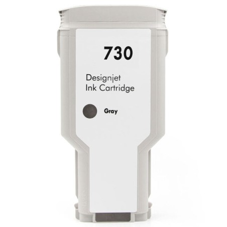 ✅ Cartouche encre compatible HP 730 grise - Remplace P2V72A/P2V66A couleur gris en stock