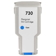 ✅ Cartouche encre compatible HP 730 cyan - Remplace P2V68A/P2V62A couleur cyan en stock