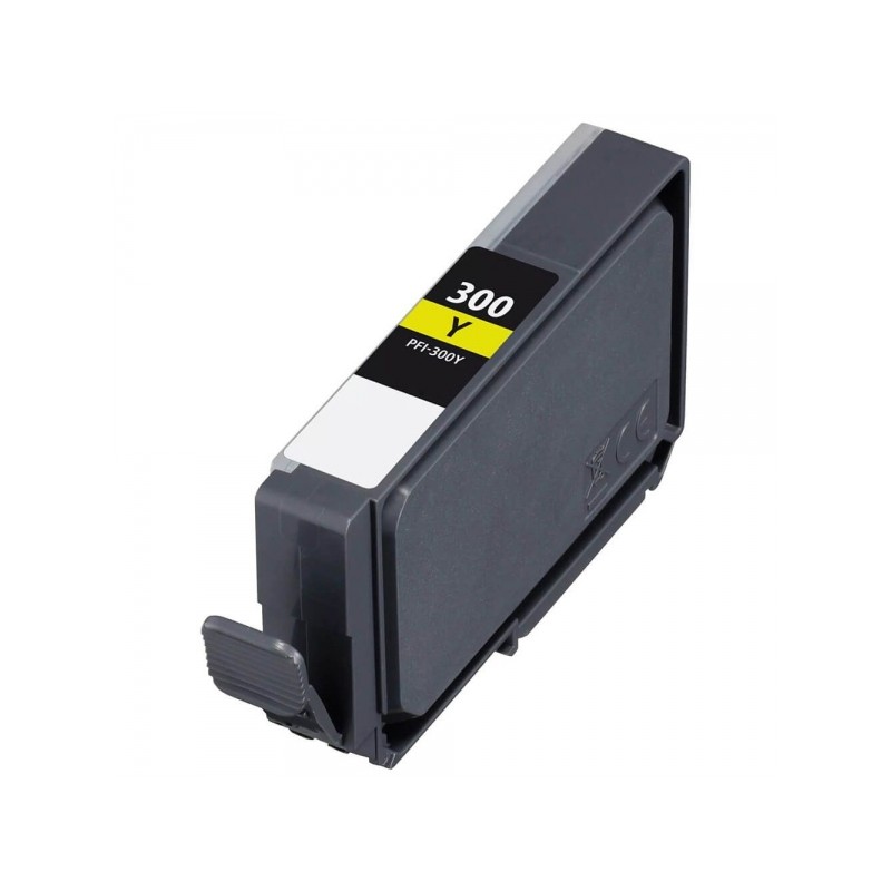 Cartouche compatible Canon PFI300 jaune - Remplace 4196C001/PFI300Y Cartouche compatible Canon PFI300 jaune - Remplace 4196C001/PFI300Y