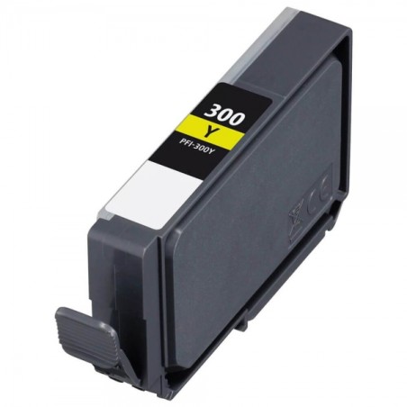 ✅ Cartouche compatible Canon PFI300 jaune - Remplace 4196C001/PFI300Y couleur jaune en stock