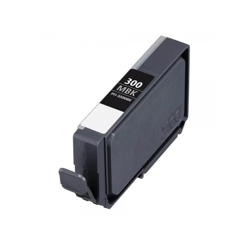 Cartouche compatible Canon PFI300 noir mat - Remplace 4192C001/PFI300MBK Cartouche compatible Canon PFI300 noir mat - Remplace 4192C001/PFI300MBK