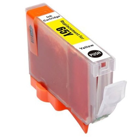✅ Cartouche compatible Canon CLI-65Y jaune couleur jaune en stock