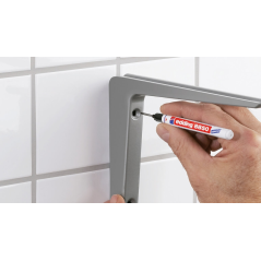 Marqueur de perçage Edding 8850 - Pointe extra longue 20 mm - Largeur de trait 1 mm - Séchage rapide - Noir