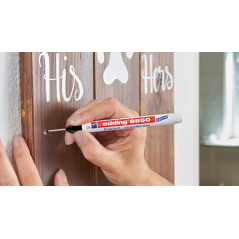 Marqueur de perçage Edding 8850 - Pointe extra longue 20 mm - Largeur de trait 1 mm - Séchage rapide - Noir