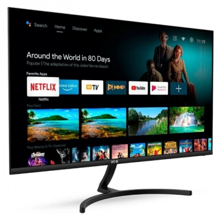 Moniteur intelligent SPC 23,8" VA FullHD 1080p WiFi, Bluetooth - Réponse 16 ms - Télécommande - Haut-parleurs intégrés - 16:9 -