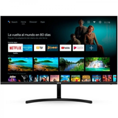Moniteur intelligent SPC 27" VA FullHD 1080p WiFi, Bluetooth - Réponse 16 ms - Télécommande - Haut-parleurs intégrés - 16:9 - US