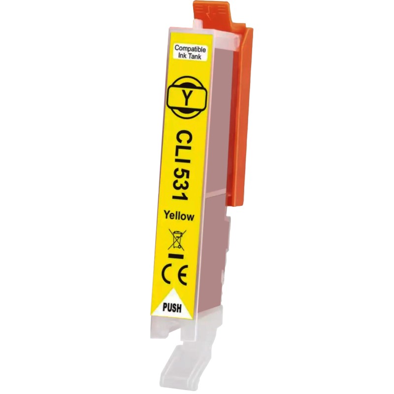 Cartouche compatible Canon CLI-531Y jaune Cartouche compatible Canon CLI-531Y jaune