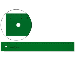 Règle technique droite Faber-Castell 30 cm - Vert transparent