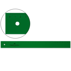 Règle technique droite Faber-Castell 40 cm - Vert transparent