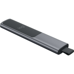 Présentateur sans fil Logitech Spotlight - Rayon d'action de 30 m - Vibration - Couleur acier