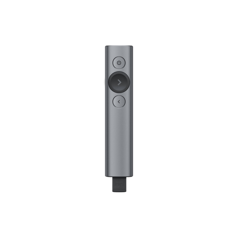 Présentateur sans fil Logitech Spotlight - Portée de 30 m - Charge rapide