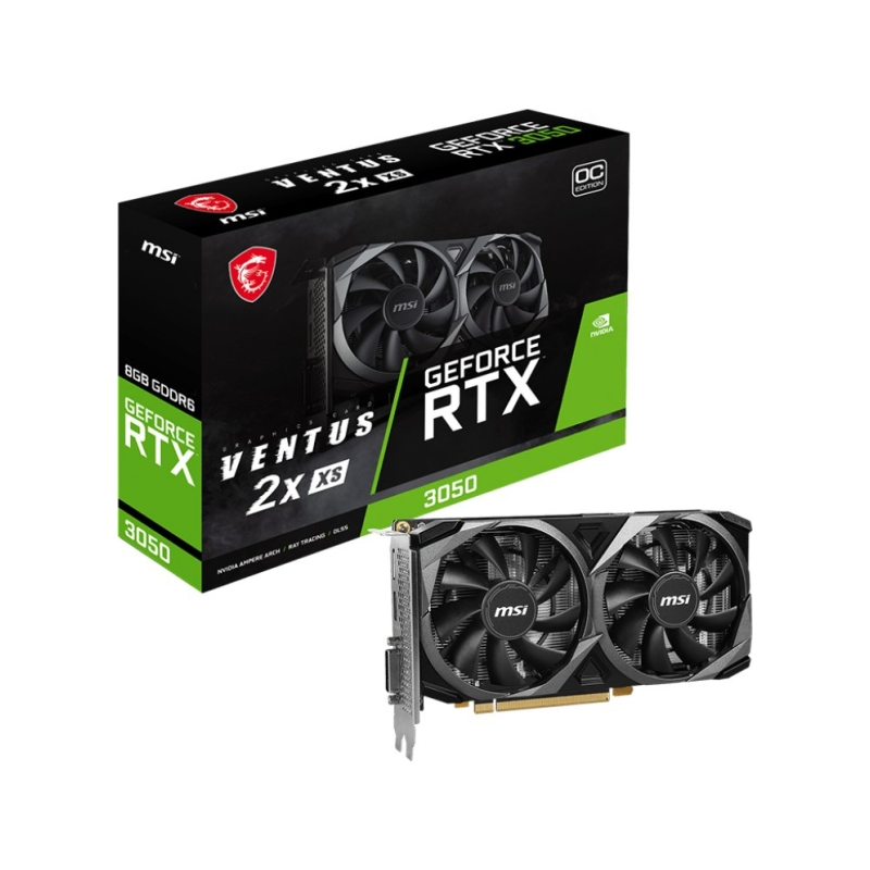 Carte graphique MSI GeForce RTX 3050 VENTUS 2X XS OC 8 Go GDDR6