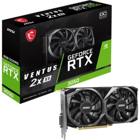 Carte graphique MSI GeForce RTX 3050 VENTUS 2X XS OC 8 Go GDDR6