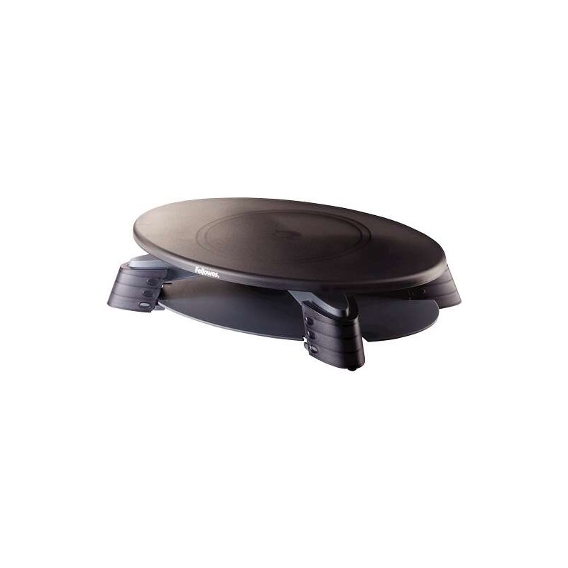 Fellowes Support de moniteur pivotant à 45º - Réglage de la hauteur entre 76 mm et 114 mm - Plateau inférieur - Poids maximum 14