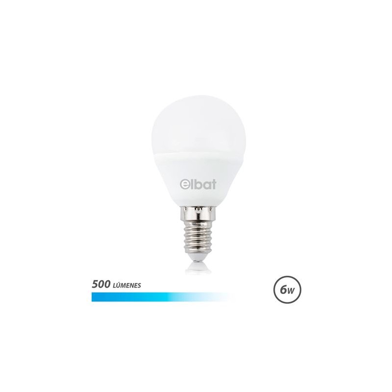 Ampoule LED Elbat G45 - 6W - 500Lm - E14 - Lumière Blanche