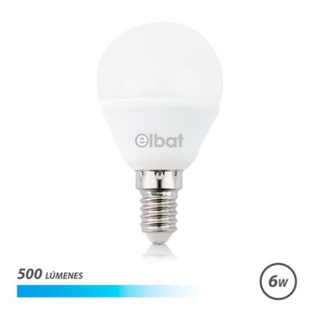 ✅ Ampoule LED Elbat G45 - 6W - 500Lm - E14 - Lumière Blanche couleur Blanc en stock