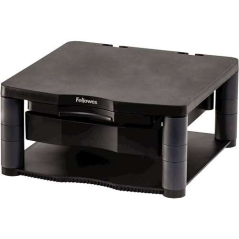 Fellowes Monitor Stand Plus - 5 réglages de hauteur - Tiroir de rangement - Poids maximum 36 kg